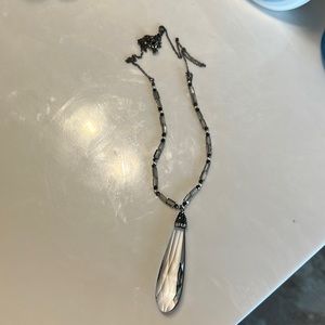 Full length, chest necklace Crystal beaded